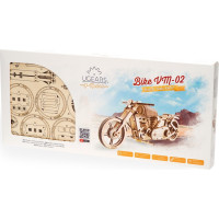 Ugears 3D dřevěné mechanické puzzle VM-02 Motorka (chopper)