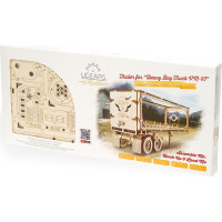 Ugears 3D dřevěné mechanické puzzle Návěs pro tahač Heavy Boy