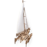 Ugears 3D dřevěné mechanické puzzle Plachetnice Merihobus (trimarán)