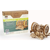 Ugears 3D dřevěné mechanické puzzle STEM výukový diferenciál