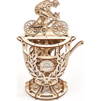 Ugears 3D dřevěné mechanické puzzle Samohybný cyklista