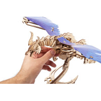 Ugears 3D dřevěné mechanické puzzle Vířící drak