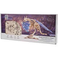 Ugears 3D dřevěné mechanické puzzle Vířící drak