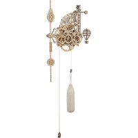 Ugears 3D dřevěné mechanické puzzle Nástěnné hodiny Aero