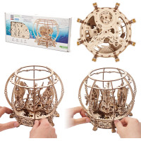 Ugears 3D dřevěné mechanické puzzle Mechanické akvárium