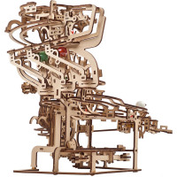 Ugears 3D dřevěné mechanické puzzle Kuličková dráha řetězová