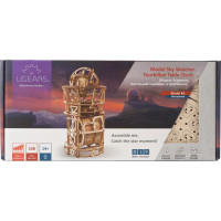 Ugears 3D dřevěné mechanické puzzle Hodinový strojek s tourbillonem