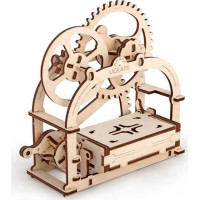 Ugears 3D dřevěné mechanické puzzle Box na vizitky