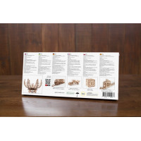 Ugears 3D dřevěné mechanické puzzle Květina