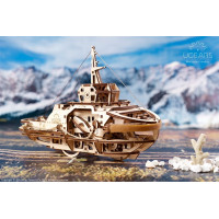 Ugears 3D dřevěné mechanické puzzle Remorkér
