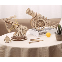 RoboTime 3D dřevěné mechanické puzzle Obléhací kanón