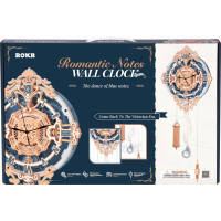 RoboTime 3D dřevěné mechanické puzzle Nástěnné hodiny