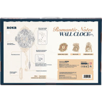 RoboTime 3D dřevěné mechanické puzzle Nástěnné hodiny