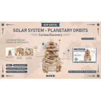 RoboTime 3D dřevěné mechanické puzzle Planetárium