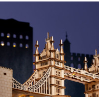 RoboTime dřevěné 3D puzzle most Tower Bridge svítící