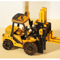 RoboTime dřevěné 3D puzzle Vysokozdvižný vozík