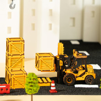 RoboTime dřevěné 3D puzzle Vysokozdvižný vozík