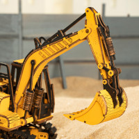 RoboTime dřevěné 3D puzzle Bagr