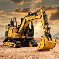 RoboTime dřevěné 3D puzzle Bagr