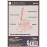 RoboTime dřevěné 3D puzzle Elektrická kytara