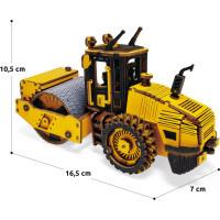RoboTime dřevěné 3D puzzle Silniční válec