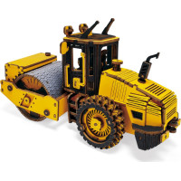 RoboTime dřevěné 3D puzzle Silniční válec