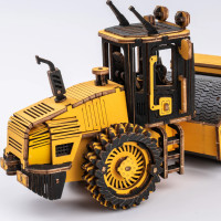 RoboTime dřevěné 3D puzzle Silniční válec
