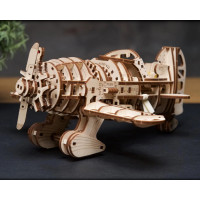 Ugears 3D dřevěné mechanické puzzle Letadlo Mad Hornet