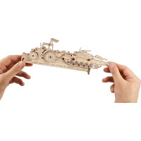 Ugears 3D dřevěné mechanické puzzle Brave UA Tractor