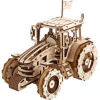 Ugears 3D dřevěné mechanické puzzle Traktor vítězí
