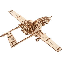 Ugears 3D dřevěné mechanické puzzle Bojový dron Bayraktar TB2