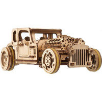 Ugears 3D dřevěné mechanické puzzle The Hot Rod Furious