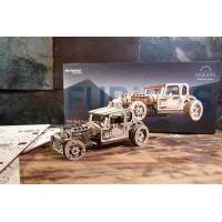 Ugears 3D dřevěné mechanické puzzle The Hot Rod Furious