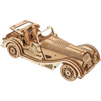 Ugears 3D dřevěné mechanické puzzle Sportovní auto Rapid Mouse