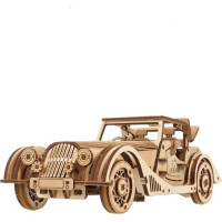 Ugears 3D dřevěné mechanické puzzle Sportovní auto Rapid Mouse
