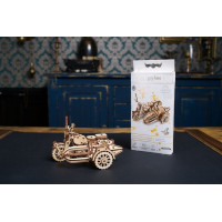 Ugears 3D dřevěné mechanické puzzle Harry Potter Hagridova létající motorka