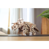 Ugears 3D dřevěné mechanické puzzle Triceratops