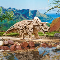 Ugears 3D dřevěné mechanické puzzle Triceratops