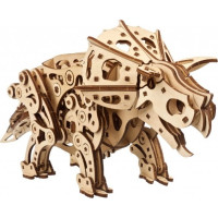 Ugears 3D dřevěné mechanické puzzle Triceratops