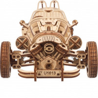Ugears 3D dřevěné mechanické puzzle Tříkolka UGR-S