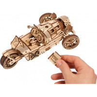 Ugears 3D dřevěné mechanické puzzle Tříkolka UGR-S