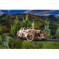 Ugears 3D dřevěné mechanické puzzle Tříkolka UGR-S