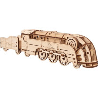 Ugears 3D dřevěné mechanické puzzle MINI Lokomotiva