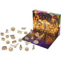 Ugears 3D dřevěné mechanické puzzle Harry Potter - Adventní kalendář