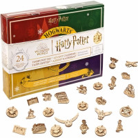 Ugears 3D dřevěné mechanické puzzle Harry Potter - Adventní kalendář