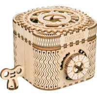 RoboTime 3D dřevěné mechanické puzzle Šperkovnice