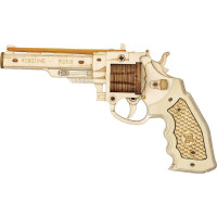 RoboTime 3D dřevěné mechanické puzzle Revolver Corsac