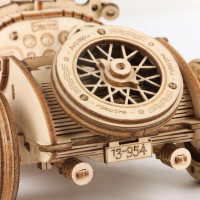 RoboTime dřevěné 3D puzzle Závodní auto
