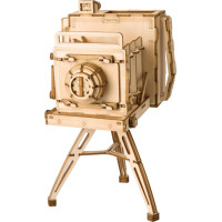 RoboTime dřevěné 3D puzzle Historický fotoaparát