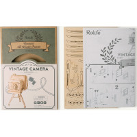 RoboTime dřevěné 3D puzzle Historický fotoaparát
